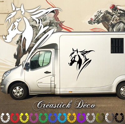 Autocollant Cheval De Course Pour Ford Mustang - Champeno Signs - Noir Mat Ou Brillant