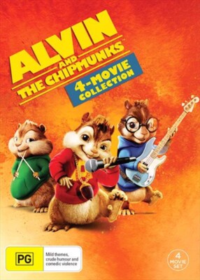 ALVIN And The CHIPMUNKS Movie 1 2 3 4 : NEW DVD 9321337164885