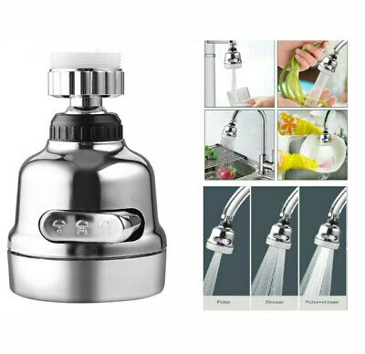 360° Rotate Faucet Filter Tap Diffuser Kitchen Accessory Gadget Bathroom Metal