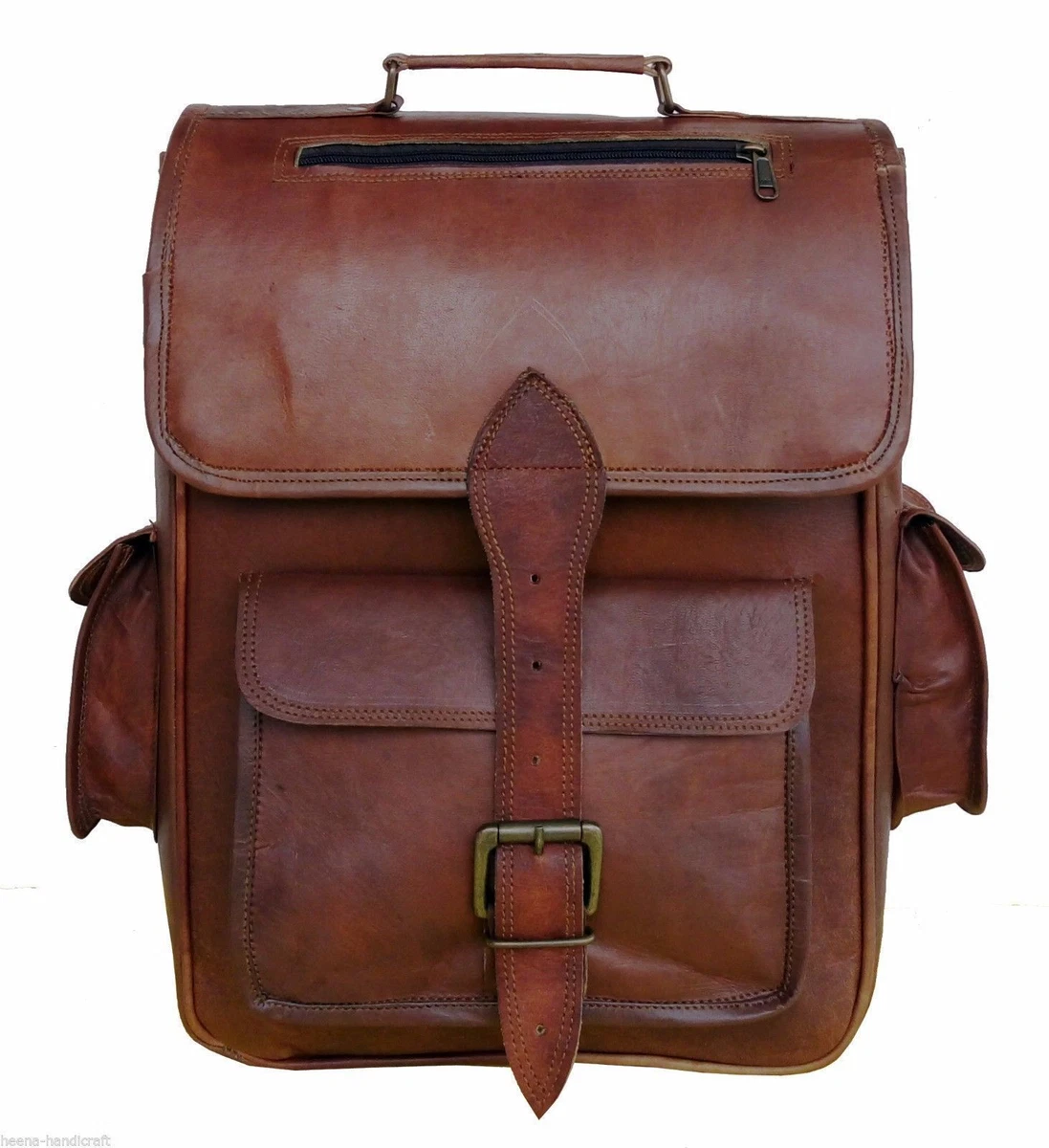 Zaino cartella deals pelle