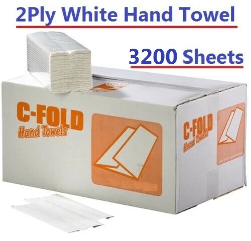 A406 Z Fold White Paper Hand Towels 2 Ply 2400 Tissue Paper Towel C Fold V Fold