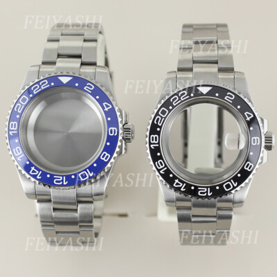 steel Watch Case 904L strap GMT Ceramic bezel For Seiko nh34 Nh35