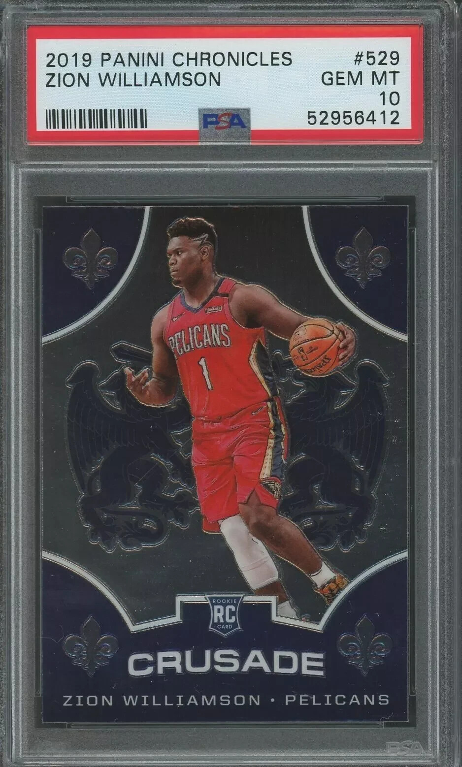 Zion Williamson 2019 NBA Chronicles "Crusade" Rookie #529 - PSA 10 - GEM MINT