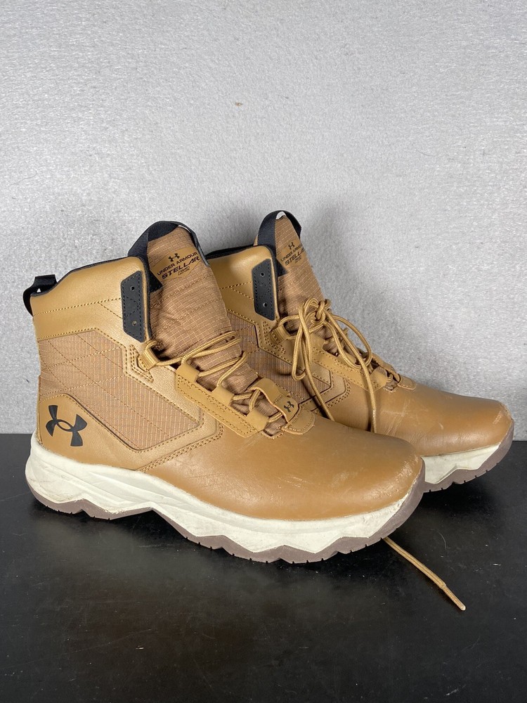 Under Armour Mens UA Stellar G2 6 Inch Tactical Boots Brown Size 12 Hiking
