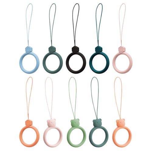 10 Pcs Handytasche Mit Ringschnalle Entzückendes Fingerband Fingerring Lanyard