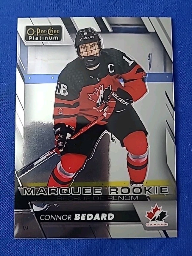 Connor Bedard BLACKHAWKS 2023-24 O-Pee-Chee Platinum Rookie Preview