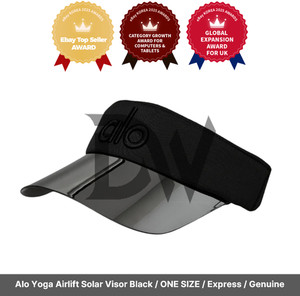 ALO Yoga Airlift Solar Visor Black hat cap tennis sports new running nwt A0553U_01_b1_dSU26_a191_1024x1  main image 4