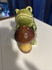 Vintage Frog & Toad Stool Salt & Pepper Japan 1970'sB20#49