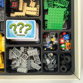 LEGO 3844 Creationary Board Game Complete w Cards Dice Building Game