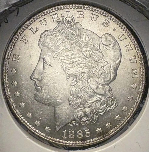 1885 Morgan Silver Dollar - Choice AU/BU - Luster - White Coin