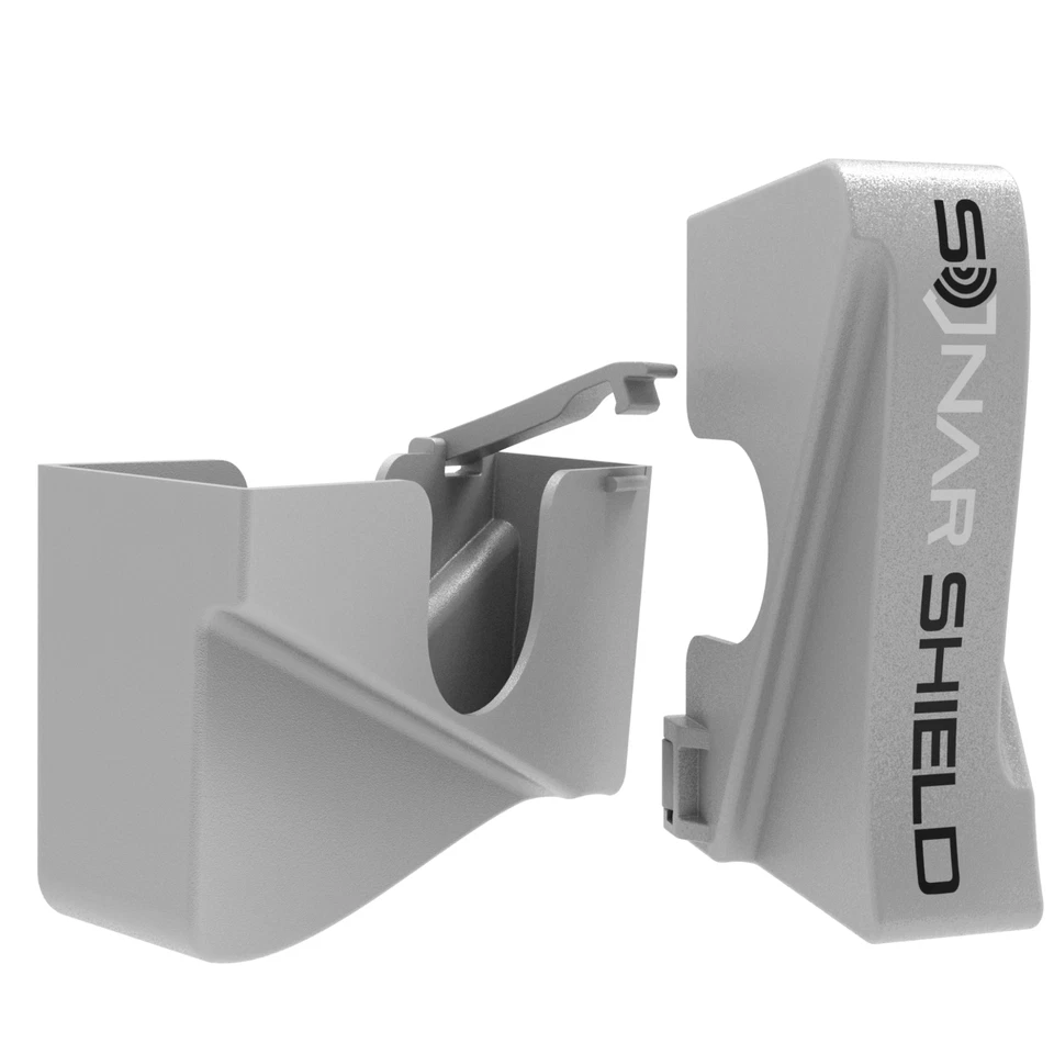 Lowrance Active Target Transducer Cover by Sonar Shield Two (Silver) - Image 1 of 2