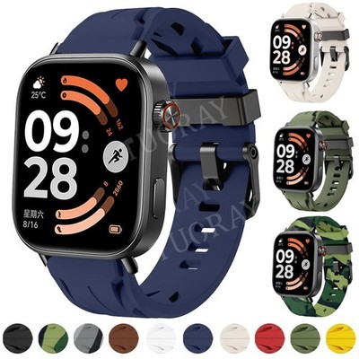 For Redmi Watch 4 5 6/Xiaomi Mi Band 9 Pro 8 Pro Silicone Watch Band Wrist Strap