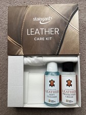 Staingard Leather Care Kit. Cloths, Sponges. 250ml Cleaner. 250ml Cream Free P&P 120.00 per litre
