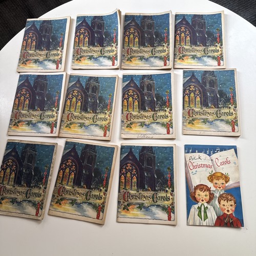 Set Of 12 Vintage 1950s Christmas Carol Songbooks John Hancock Insurance