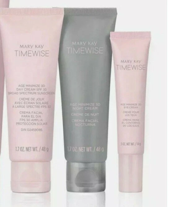 3 PC SET NIB Mary Kay Timewise NORM-DRY SKIN  3D DAY "EXPIRED SPF" -NIGHT & EYE - Image 4 of 4