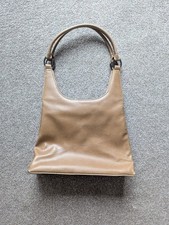 Very Good Condition Ditto Tan Leather Multi-Compartment Shoulder Bag Handbag