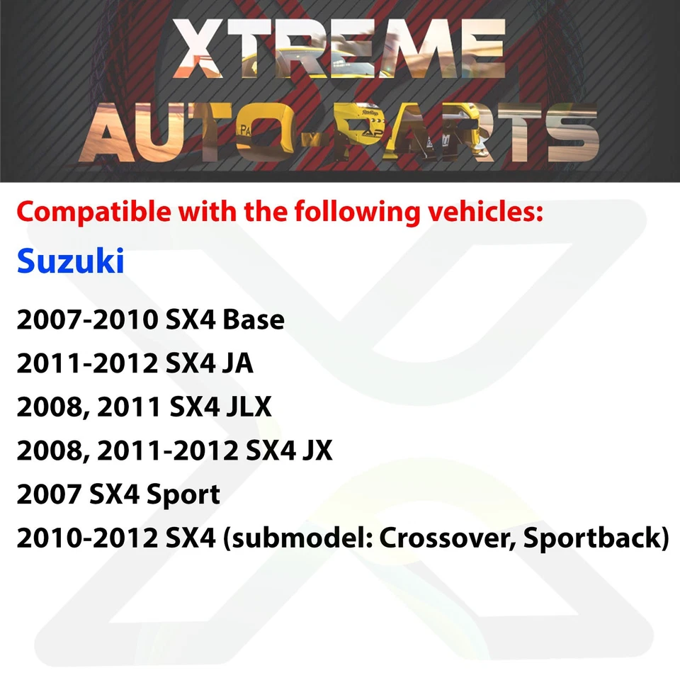 Front Fog Lights Cover Primed Plastic Left & Right Side For 2007-2012 Suzuki SX4 Foto 3 de 4