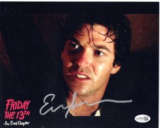 Erich Anderson signed 8x10 Photo Rob Dier Friday the 13th 4 Final Chapter JSA
