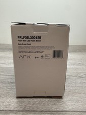 AFX PRLF05L30D1SB Pearl 5" LED Flush Mount Globe Ceiling Fixture Brass Scratches
