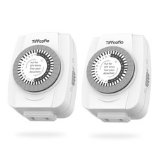 Indoor Mechanical Timers for Electrical Outlets, 2 Prong Plug in Outlet Daily...