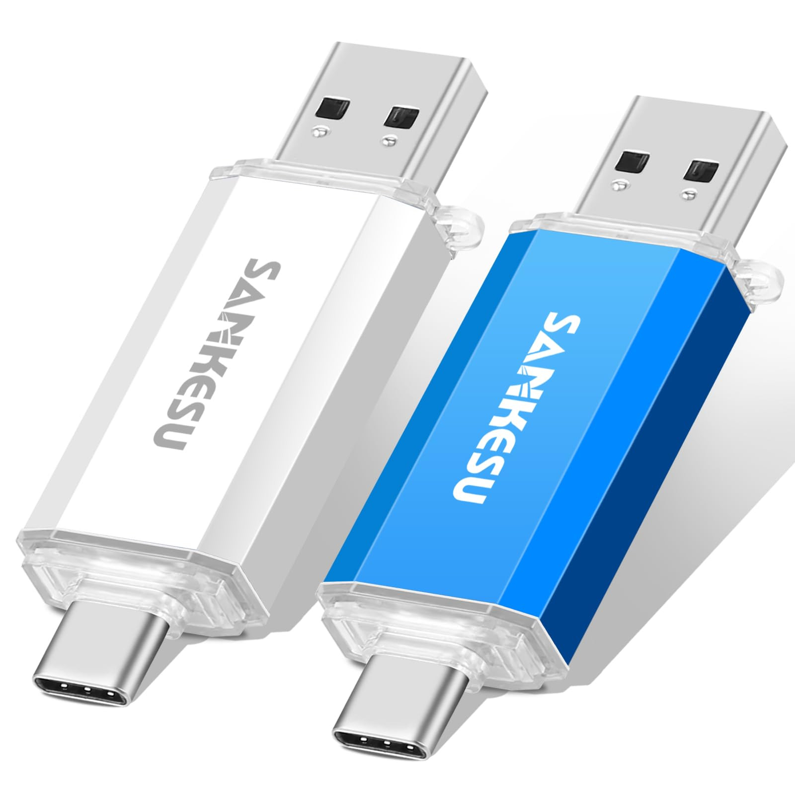 2 Pack 64GB USB C 3.1 Flash Drive,2 in 1 Thumb Drive with Type A & Type C OTG...