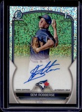 2023 Bowman Chrome Sem Robberse Auto Speckle Refractor 1st #/299 Blue Jays
