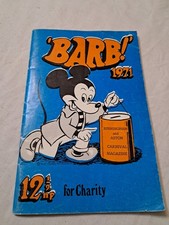 BARB! 1971 Birmingham Carnival Rag Magazine Mickey Mouse Cover Ephemera Vintage