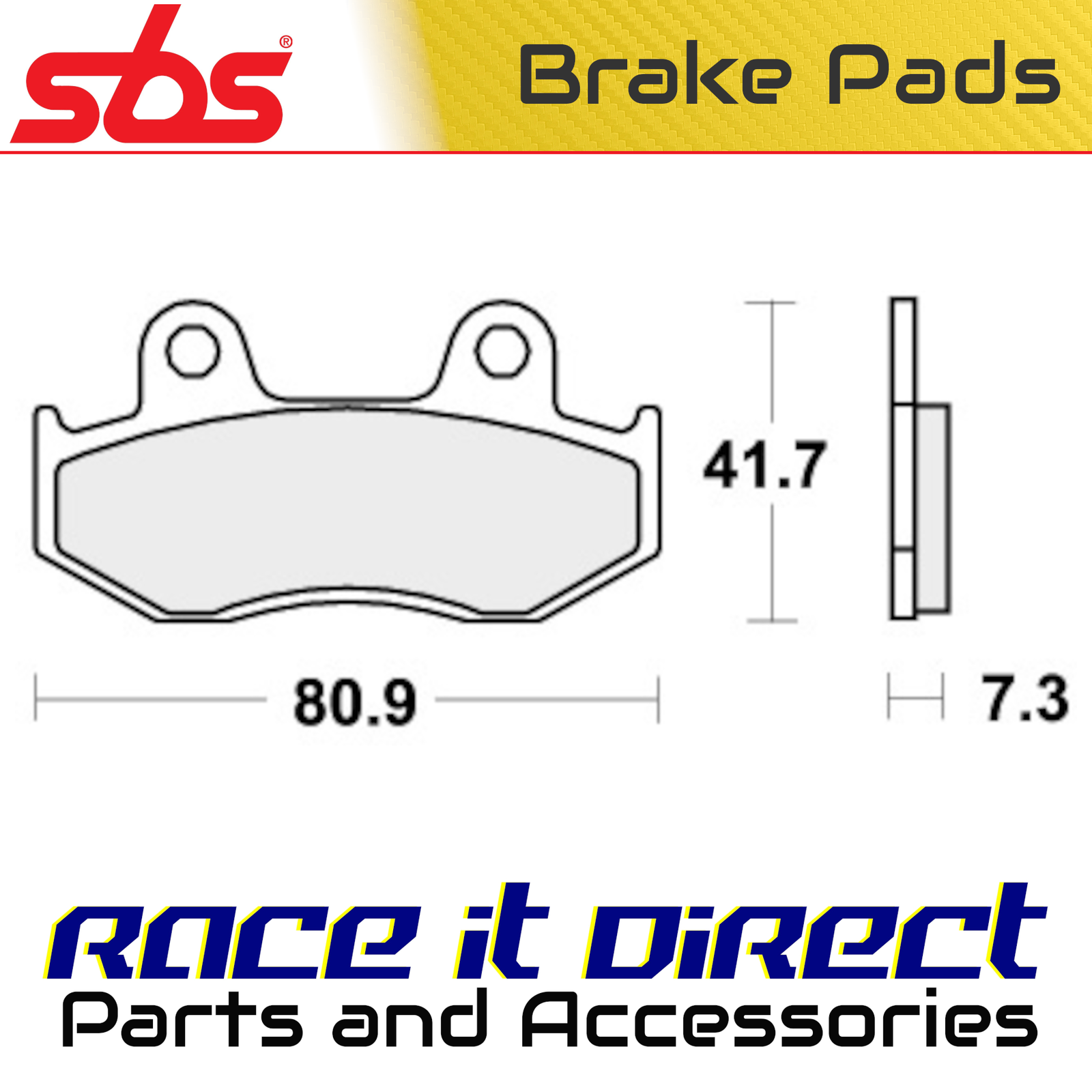 Brake Pads for HONDA MTX 125 1985-1989 Front Off Road SBS
