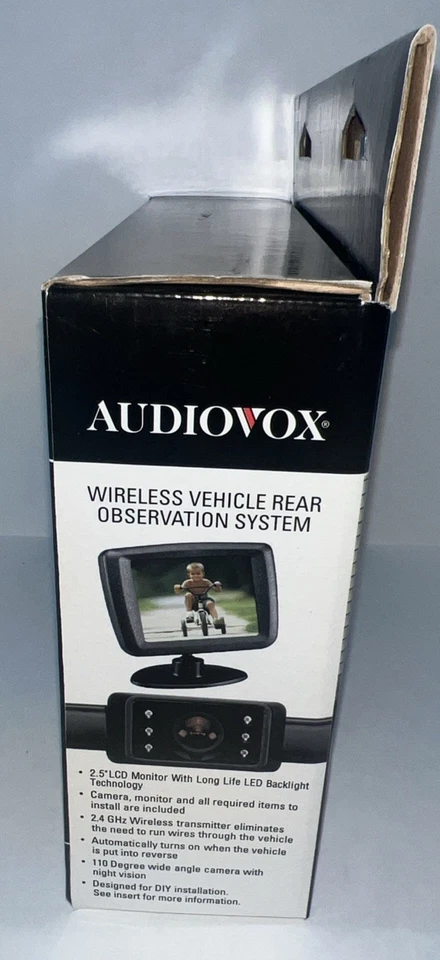 Audiovox 2.5” Wireless Vehicle Rear Observation System Backup System ACA250 New - Image 3 of 4