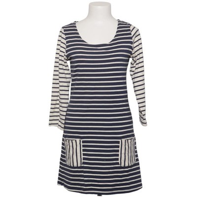 Joules, Kleid, Größe: S, Blau/Weiß, Baumwolle, Streifen, Damen #G38