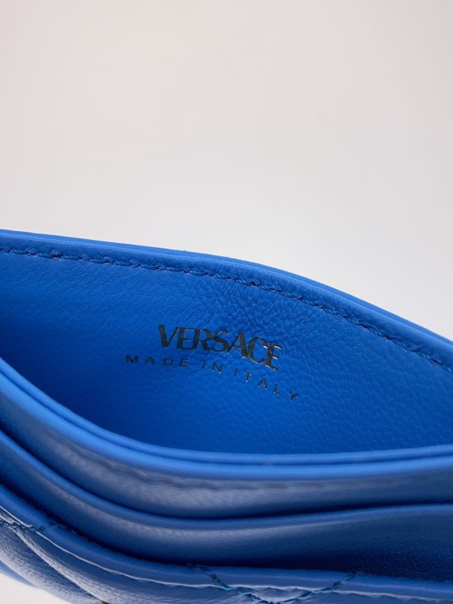 VERSACE Card Case Leather BLU Women's Quilted Medusa thumbnail 3
