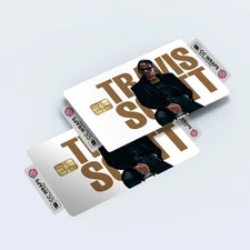 2 Pack Travis Scott Credit Debit Card Sticker Vinyl Decal Skin Astroworld Cool