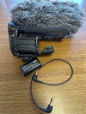 RODE shotgun microphone with windjammer