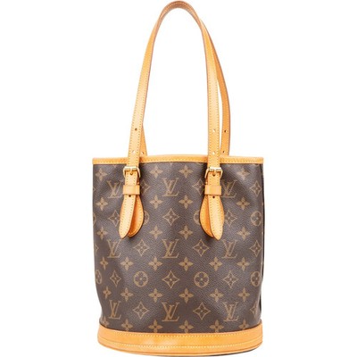 Louis Vuitton Monogram Canvas Bucket PM Shoulder Bag Tasche