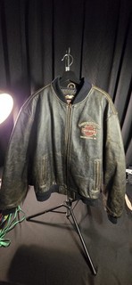 Harley Davidson Established 1903 Brown Leather Jacket Size XL