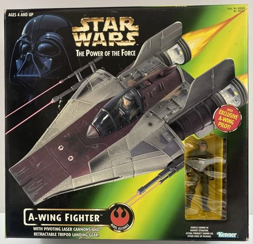 Star Wars The Power Of The Force A-Wing Fighter Ship Kenner 1997 Vintage New