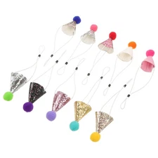 10 Pcs Birthday Hat for Cat Costume Accessories Kitten Headband Hats