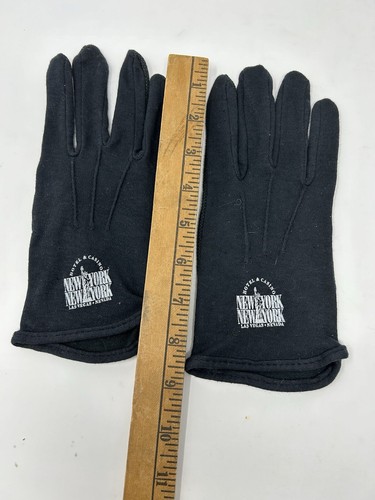 2 VTG Casino Black Slot Machine Gloves Las Vegas New York New York - Picture 3 of 7