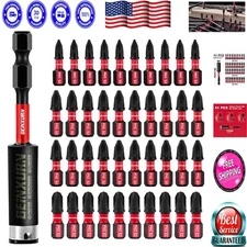 Precision Machined 41-Piece Screwdriver Bit Set - Includes Mini Wrench & Holder