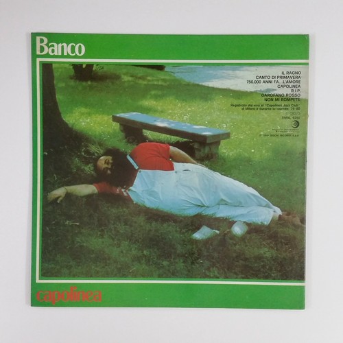 BANCO Capolinea SMRL6260 LP Vinyl VG+nr++ Cover VG+nr++ GF Sleeve Italy 1980 - Picture 2 of 5