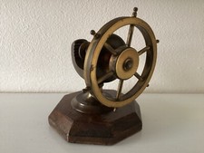 Vintage, Ships Wheel Design Nutcracker, Wooden Base, Reg Design GHS, 85722