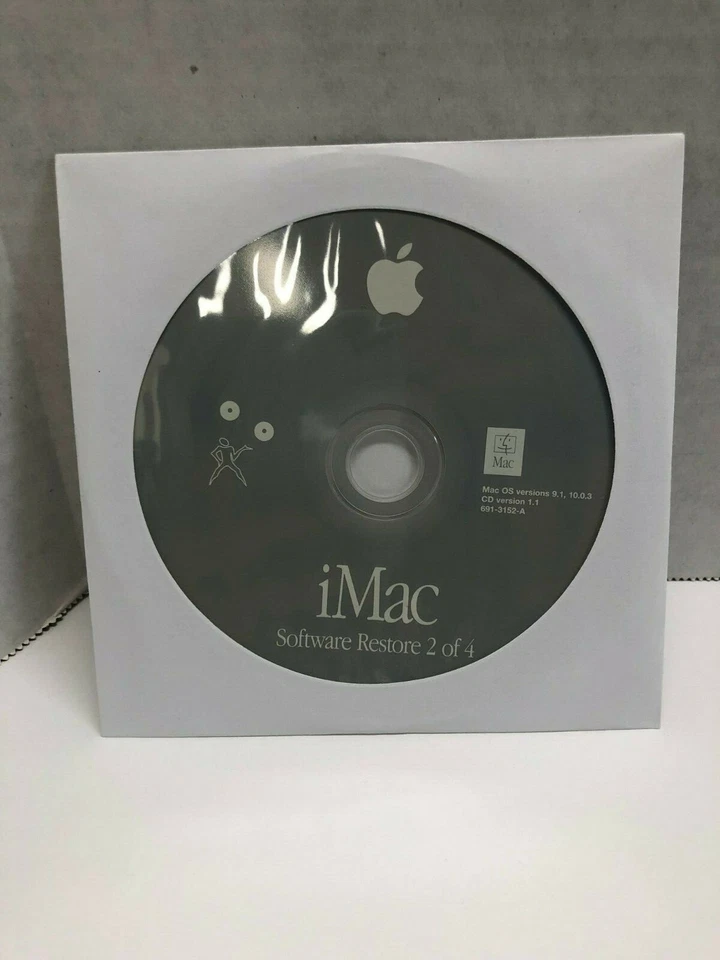 Apple iMac Software Restore CD's of OS 9.1, Mac OS X 10.0.3 CD Version 1.1 - Image 3 of 4