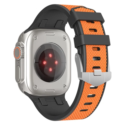 Rubber Sport Band Silicone Strap for Apple Watch 9 8 7 6 5 SE Ultra 2 44/45/49mm - Picture 20 of 40