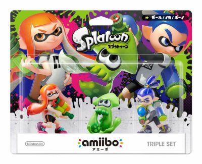 amiibo triple set Girl & squid & Boy Splatoon series Nintendo