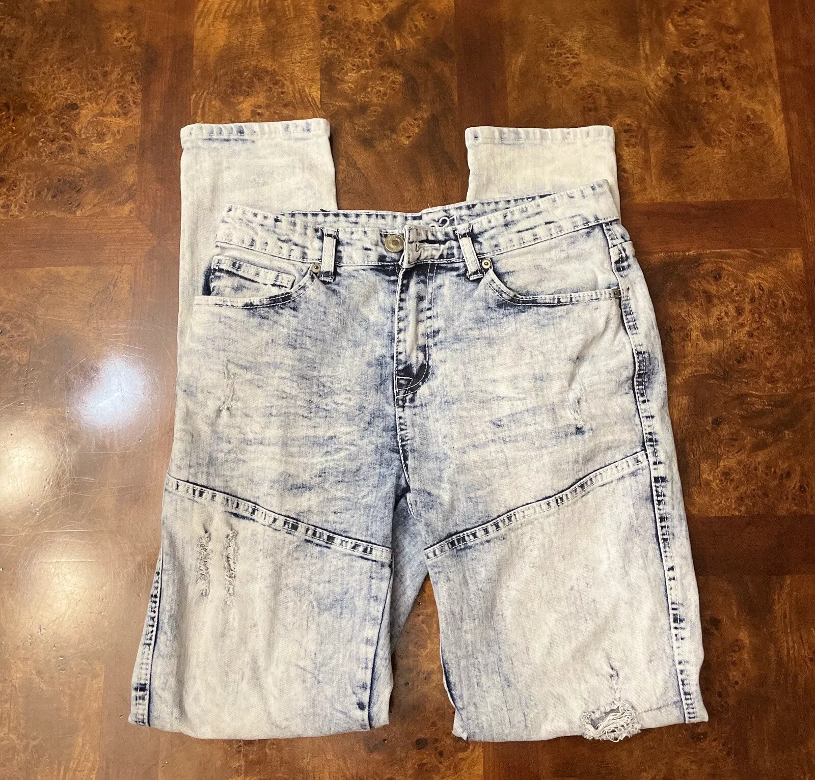 Jean skinny homme Rue 21 Supreme Flex vieilli blanc taille 30 x 32