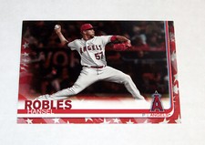 2019 Topps Update Independence Day 137 Hansel Robles (#/76)  Angels