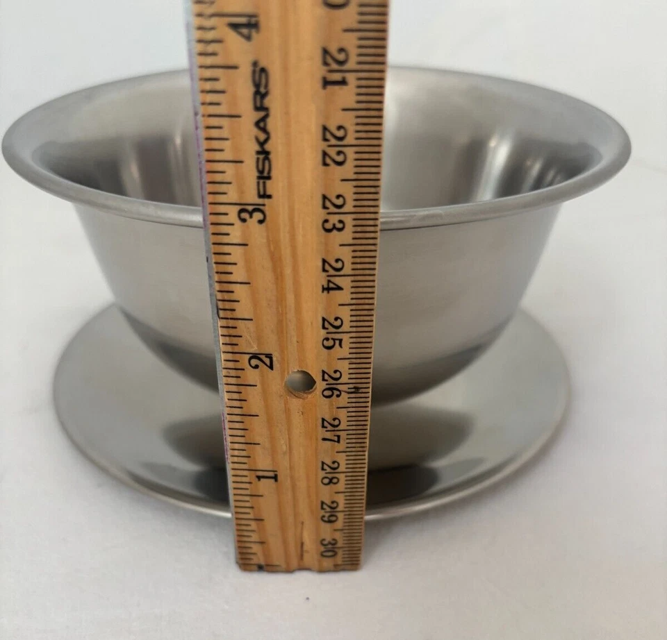 Selandia Denmark Stainless Steel MCM Bowl With Attached Plate - Image 2 of 4