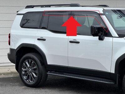 Genuine Toyota Land Cruiser 250 J250W Wide RV Rain Guards Door