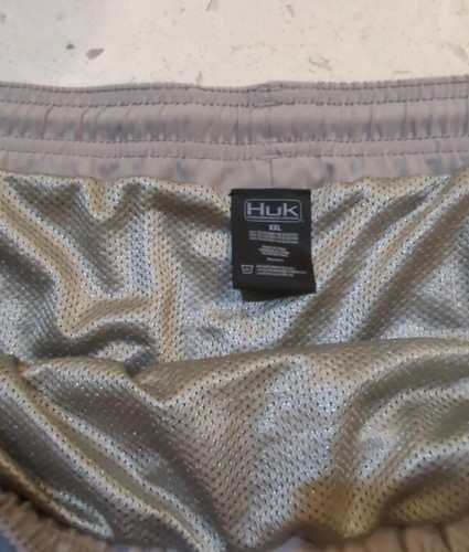 HUK Men's Capers 5.5” Volley Swim Trunks Shorts Gray size XXL Drawstring Fishing - Picture 5 of 10