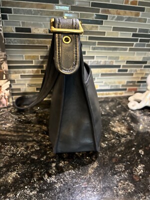 Coach Vintage 9966 Legacy Zip Shoulder Bag Black Glovetanned